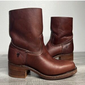 FRYE Short Campus Boots Side Zip